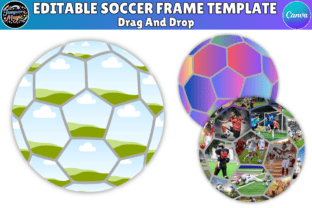 Editable Soccer Canva Frame Template Graphic by Tempvora Magic ...