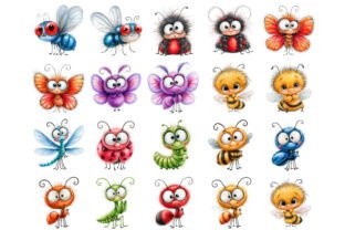 Insects Bug Crafts Garden Bugs Watercolor Clipart Bundle Graphic by Artoya · Creative Fabrica