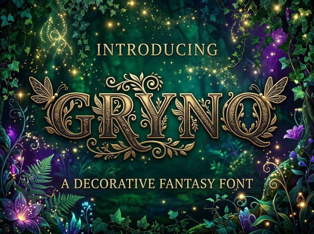Gryno Font by Angel_Srapix · Creative Fabrica
