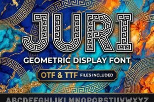 Feature Display Font Juri Font by Angel_Srapix · Creative Fabrica