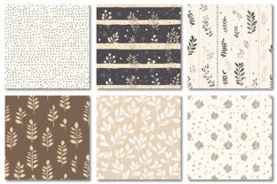 Neutral Border Graphics Neutral Boho Seamless Digital Paper Graphic by Dream Creation ...