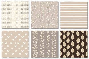 Neutral Border Graphics Neutral Boho Seamless Digital Paper Graphic by Dream Creation ...