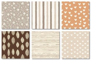 Neutral Border Graphics Neutral Boho Seamless Digital Paper Graphic by Dream Creation ...