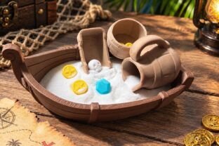 Pirate Ship Treasure Set · Creative Fabrica