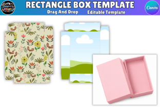 Rectangle Box Canva Editable Template Graphic by Tempvora Magic ...