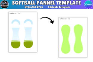 Button Panel Matrix Softball Panel Canva Frame Template Graphic by Tempvora Magic ...