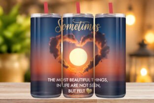 Sunset Heart Inspirational Quote