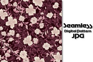Vintage Burgundy Rose Digital Paper Graphic by Creative Canvas ...
