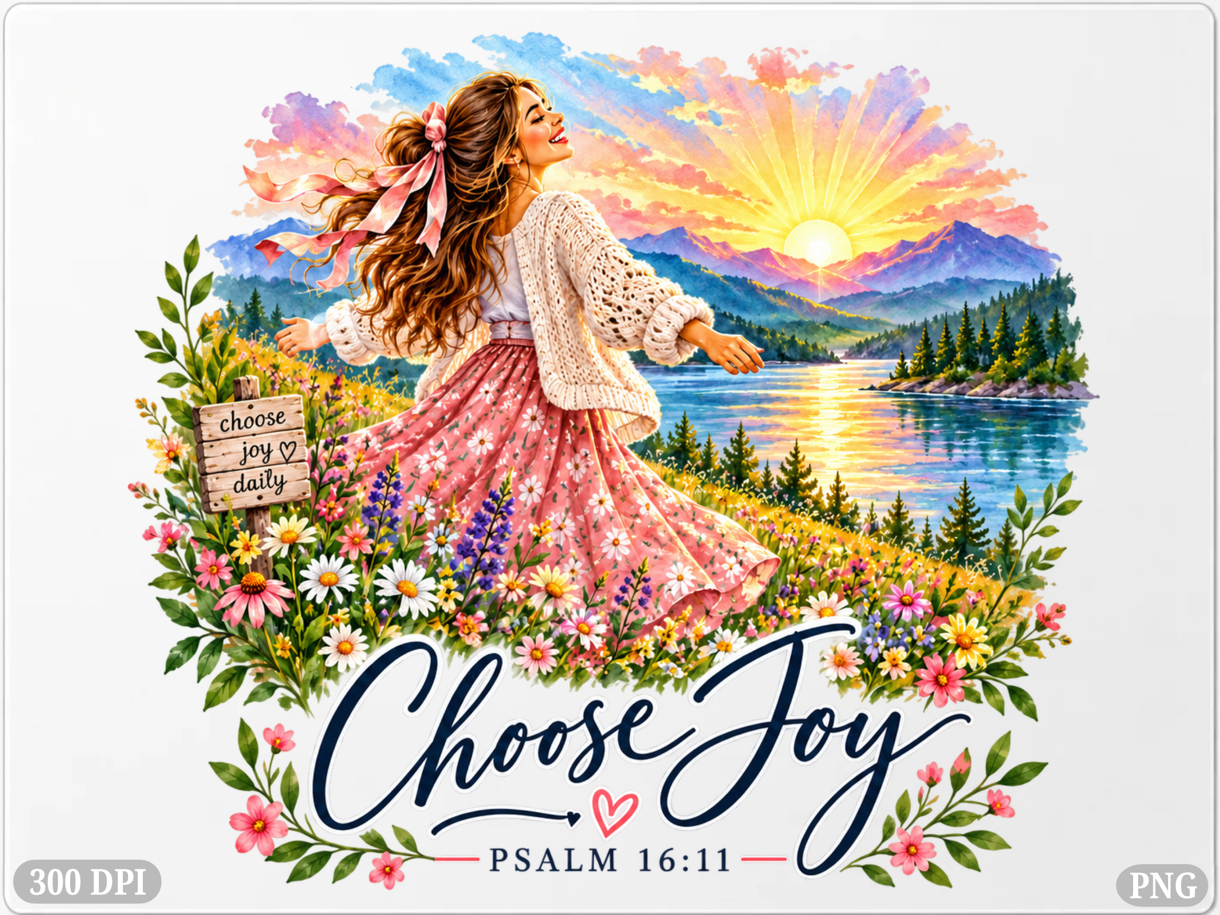 25 Lettering Graphics Calligraphy Choose Joy Psalm 16 11 PNG, Christian Wi Graphic by The Artistry Hub ...