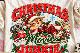 Christmas Movie Junkie PNG, Funny Christ Graphic by The Artistry Hub ...