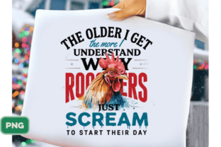 Funny Rooster PNG Design,morning Sarcasm Graphic by CreationSvgShop ...