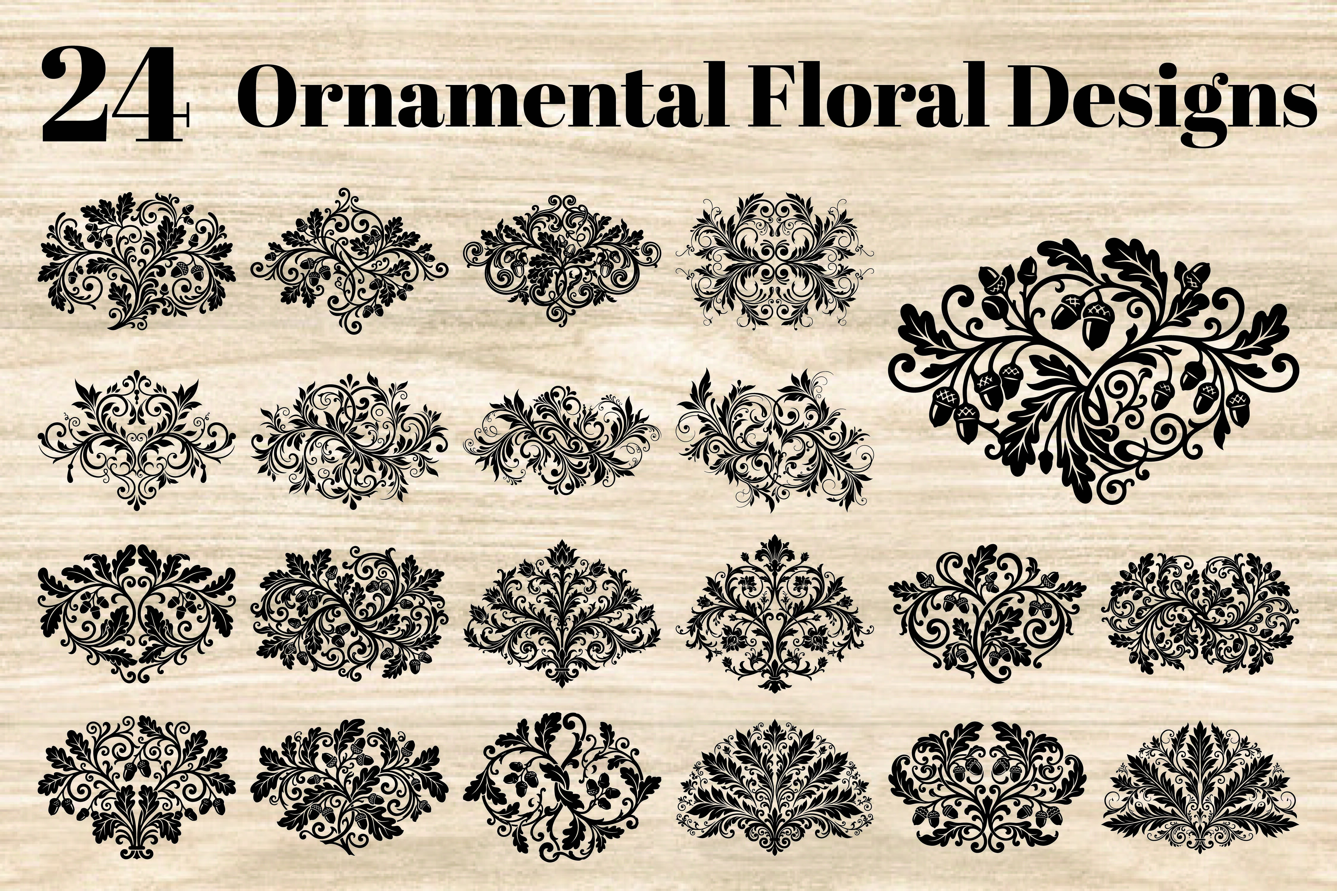 25 Lettering Graphics Calligraphy Ornamental Floral Designs Graphic by LasercutExpert · Creative Fabrica