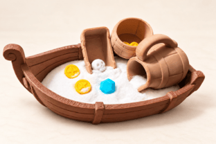 Pirate Ship Treasure Set · Creative Fabrica