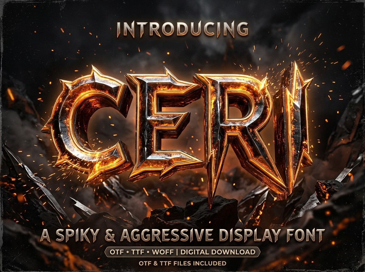 Ceri Font by LINEART3 · Creative Fabrica