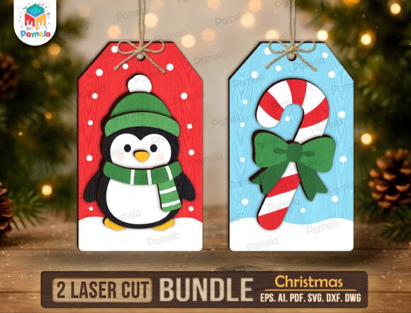 Christmas Ornament SVG Bundle (Design 20) laser cut file