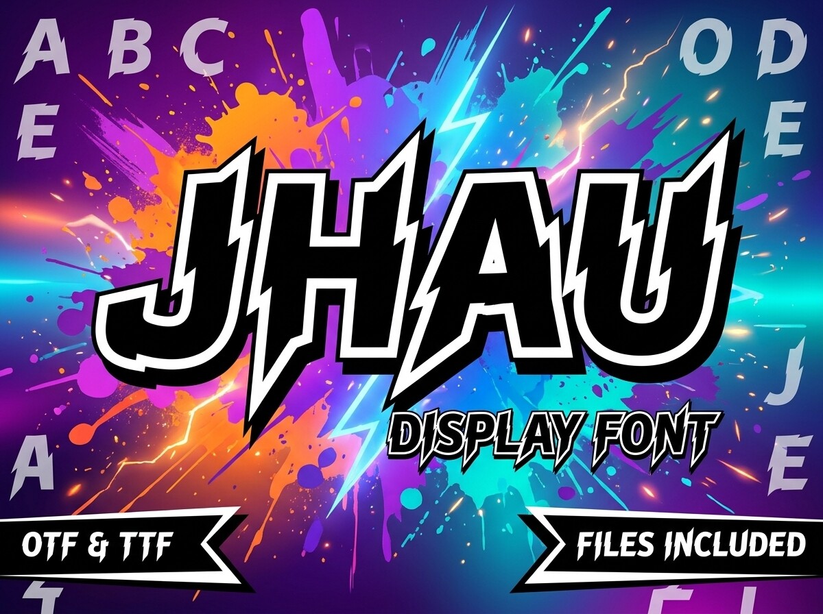 Jhau Font by LINEART3 · Creative Fabrica