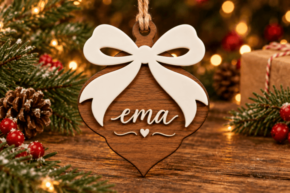 Christmas Tag Laser Cut laser cut file