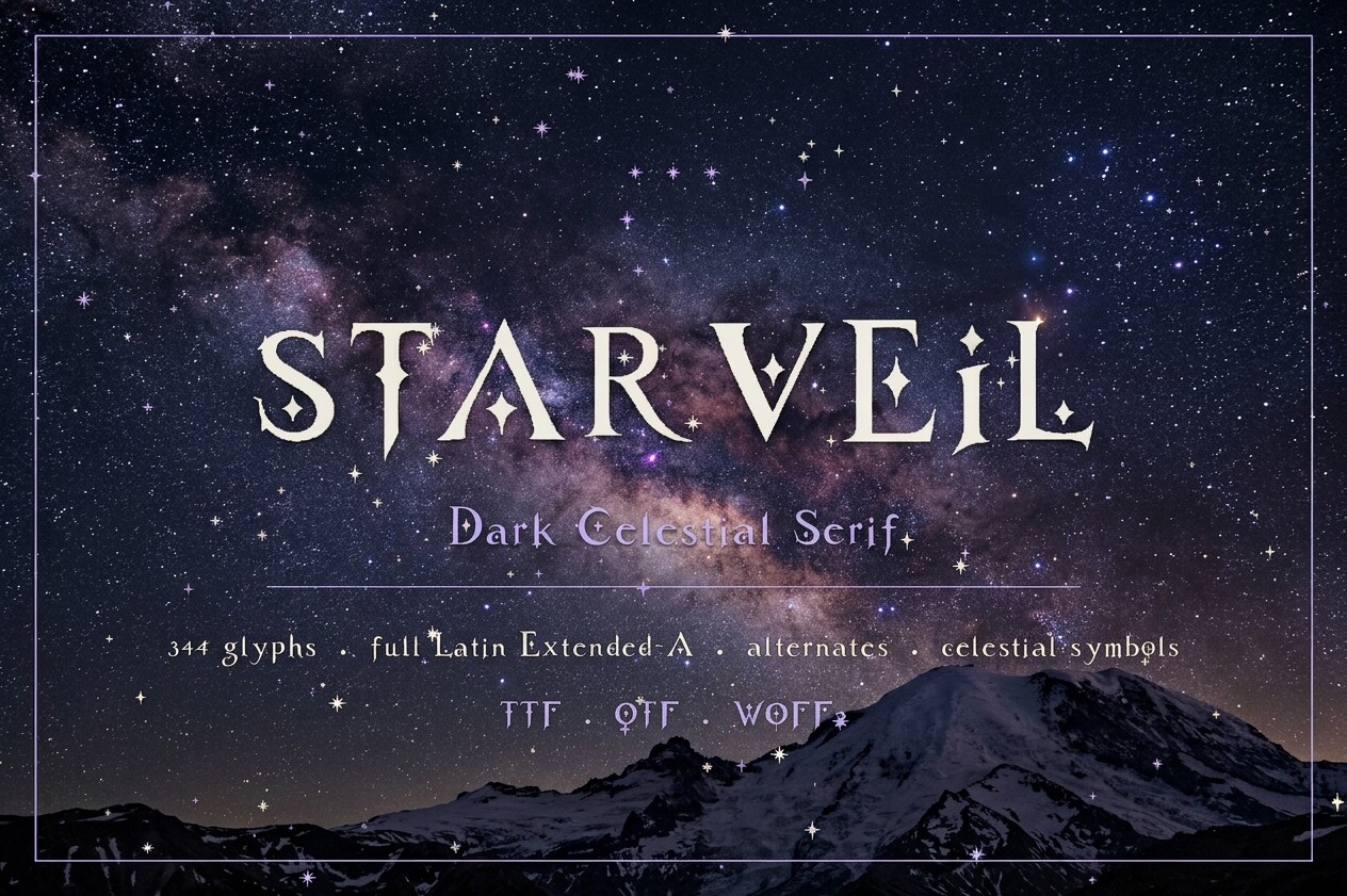 Starveil Font by oxur4 · Creative Fabrica