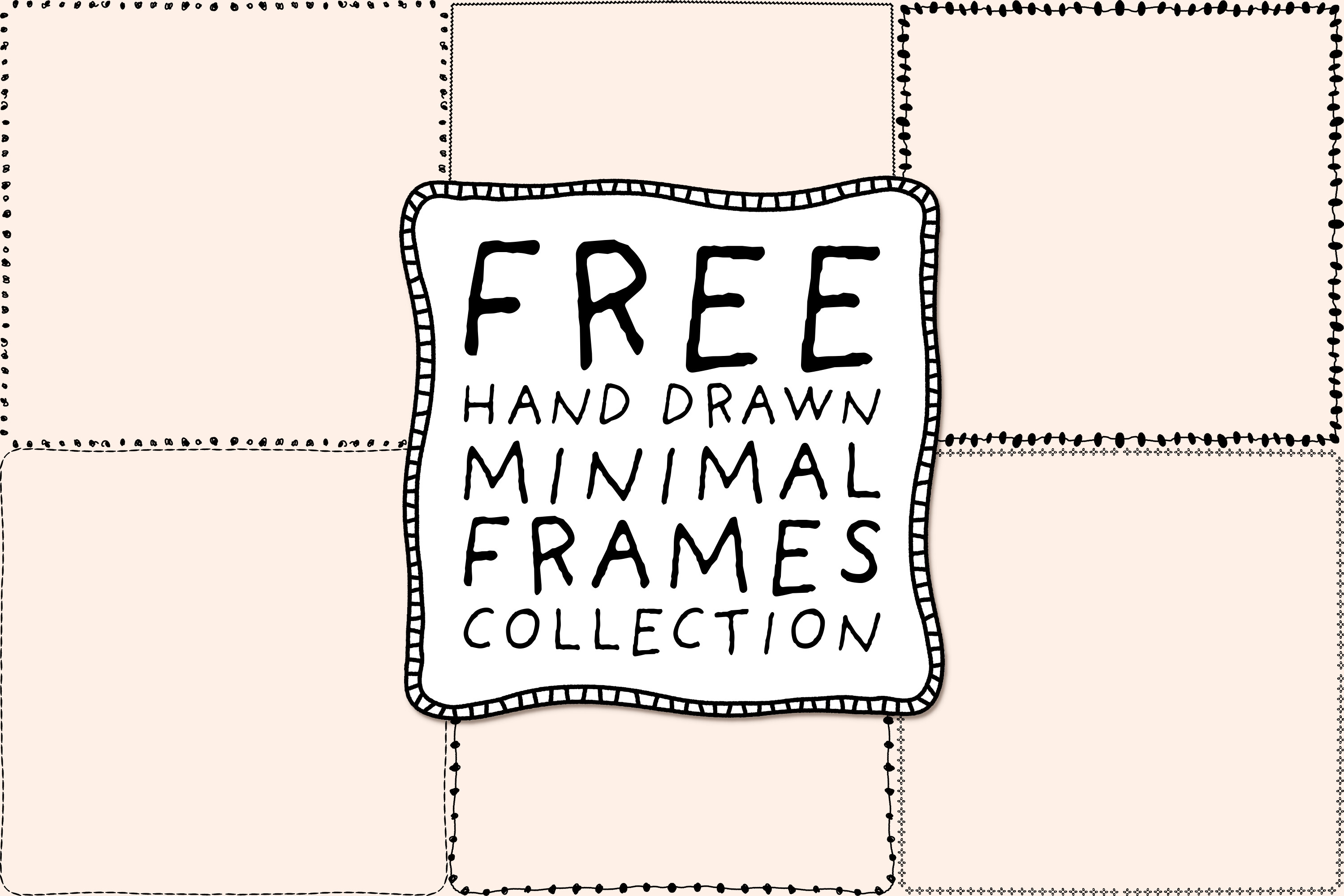 Hand Drawn Lettering Signage Hand Drawn Minimal Frame PNG Collection Graphic by HG Designs ...