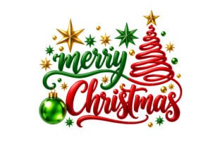 Engaged Script Merry Christmas 3D Script Design Graphic by Zenvyra Lab · Creative Fabrica